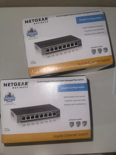 2 Netgear Business GS107E Gigabit Ethernet Neuf