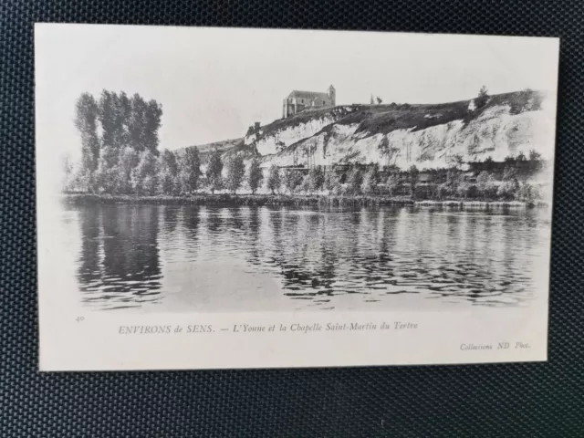CPA 89 Environs de SENS - L'Yonne et la Chapelle Saint-Martin du Tertre