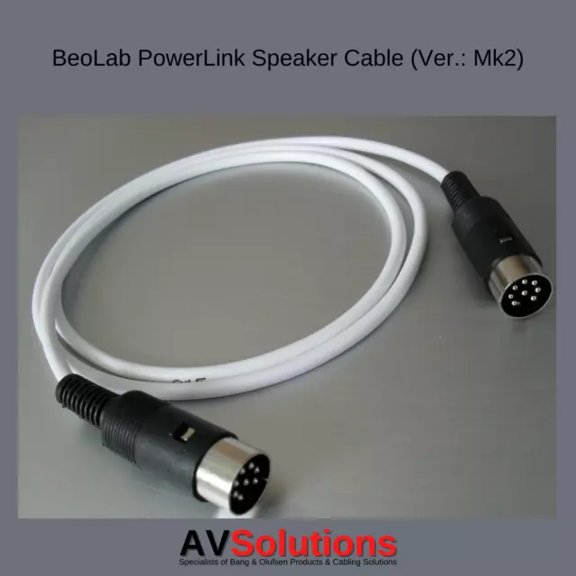 Cable de altavoz B&O BeoLab para Bang & Olufsen | PowerLink | HQ | WHT | Mk2 - 20 M