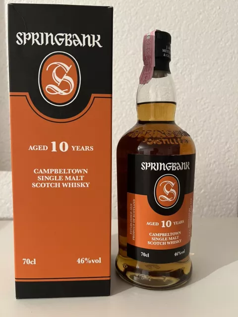 SPRINGBANK 10 Years 2018 Abfüllung Campbeltown Single Malt Scotch Whisky 46%