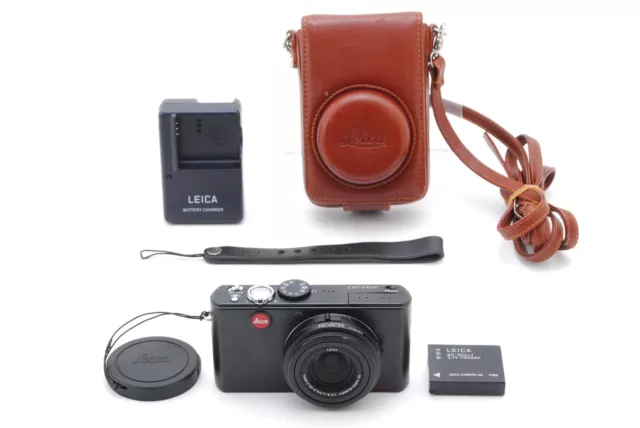 [Near MINT w/Case] LEICA D-LUX 3 10.0MP Black Compact Digital Camera From JAPAN