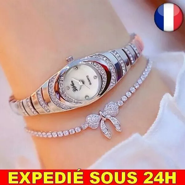 ✅ Reloj con nudo, esfera de cuarzo, pulsera para mujer, diamantes de...