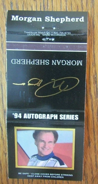 Nascar Racing Car Driver Morgan Shepherd Matchbook Cover Empty 1994 Matchcover D