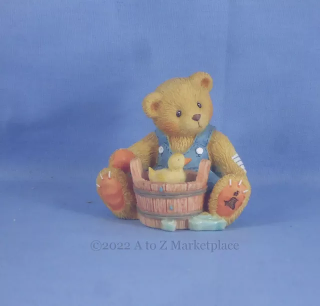 Cherished Teddies Enesco NIB NOS Robert Love Keeps Me Afloat 156272 Bucket Duck