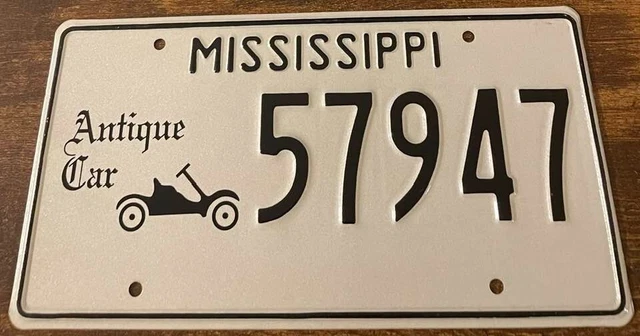 US Mississippi, License Plates, Automobilia, Transportation