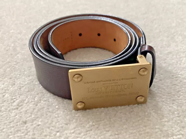 Cintura Louis Vuitton Neo Inventeur reversibile 40 MM in tela Damier Ébène  e pelle Damier Infini – Easy Luxury – Borse usate di Lusso
