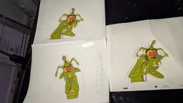 EWOKS animation cels BACKGROUND production art  Vtg Star Wars Toys Figures I12