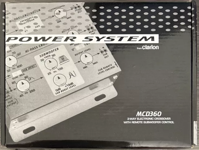 Clarion Mcd360 3-Way 6-Channel Input Electronic Crossover W/ 5-Volt Rca Outputs Clarion Mcd360 3-Way 6-Channel Input Electronic Crossover W/ 5-Volt Rca Outputs
