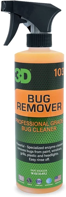 3D Bug Remover - All Purpose Exterior Cleaner & Degreaser to Wipe Away Bugs on P