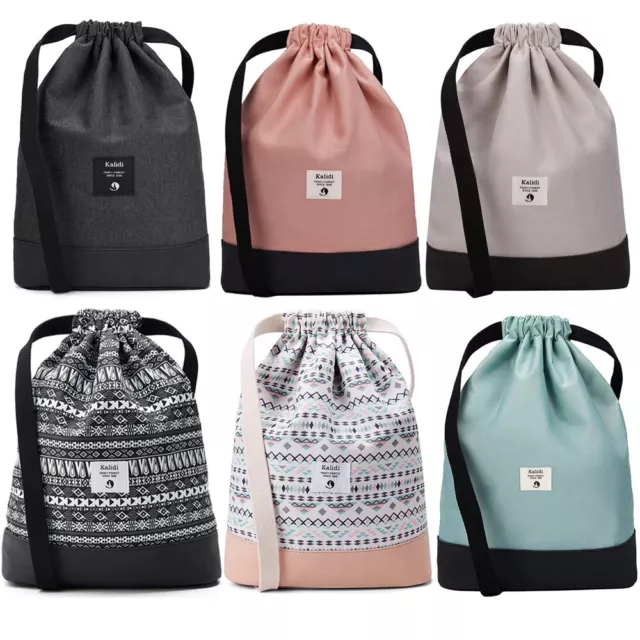 KALIDI Kordelzug Turnbeutel Daypack Gymsack Gym Bag Beutel Sportbeutel Rucksack 2