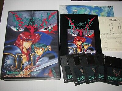 Emerald Dragon MSX 2/2+ Japan import Complete in Box + Map reg card US Seller