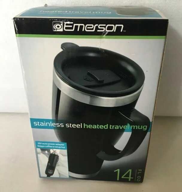 Brand New Emerson Stainless Steel Heated Travel Mug - 14 oz