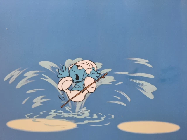 HANNA BARBERA ORIGINAL 1980s Vintage TV SMURFS Animation Art Production ...