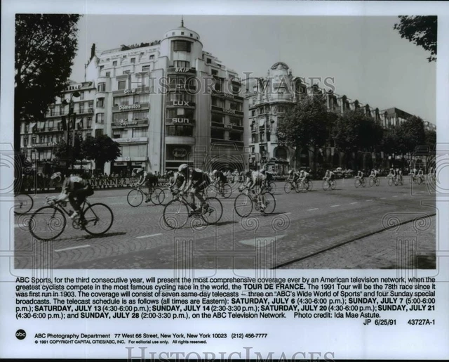 1991 Press Photo ABC sports presents coverage of the Tour De France 78th race.