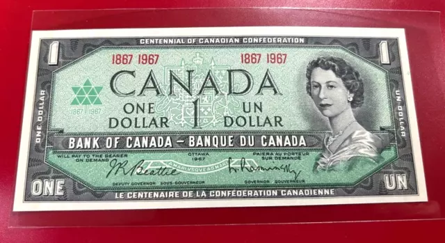 1967 Bank Von Canada Ein Dollar Handgehoben