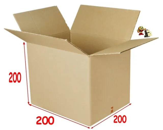lot de 10 boîtes emballage carton 200 X 200 X 200 mm