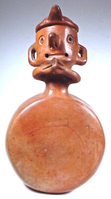Pre-Columbian EARLY FIGURAL VESSEL SALINAR PERU EX SOTHEBY'S '78 3