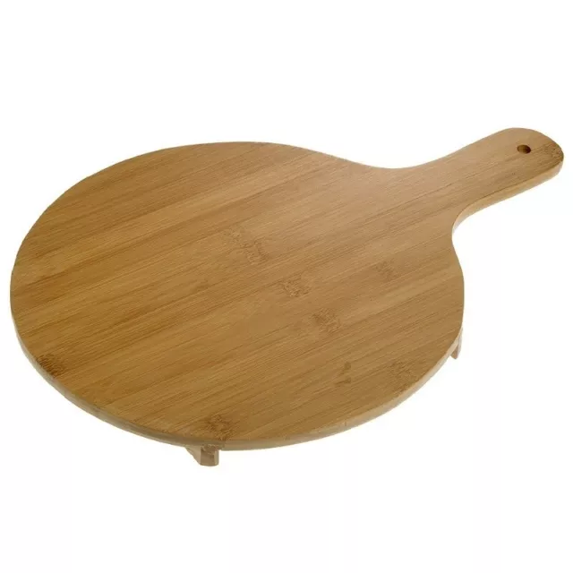 Tabla de Cortar Redondo En Bamboo Con Pies Ø Diámetro 29CM Bambú