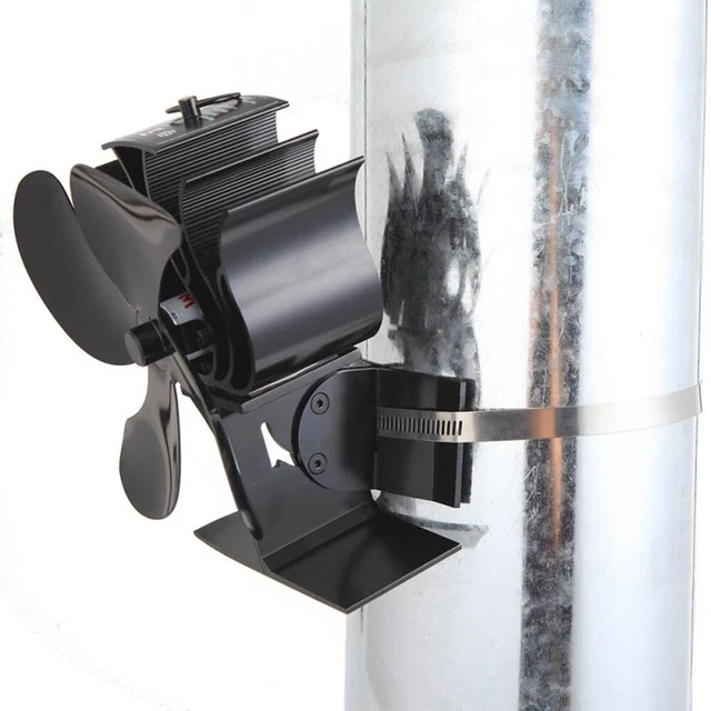 Montaje Ventilador de Estufa Repuesto Chimenea Habitación Calentador Quemador Corriente Práctico