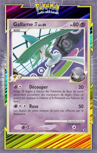 Carta Pok&eacute;mon Mentali C4-Platine 02: Rivaux Emergeants (18/111) | Francese, Usata Ma Buone Condizioni