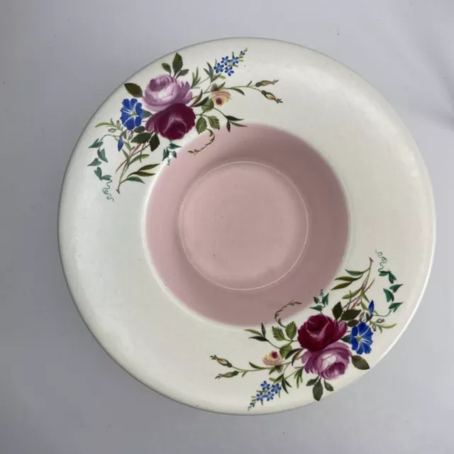 Vintage Axe Vale Devon Pottery Floral  Bowl /Dish Decorative