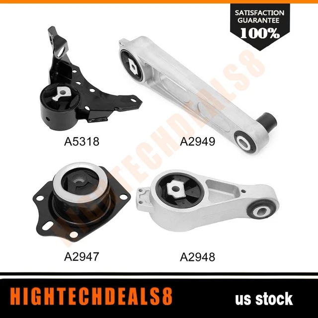 Engine Motor Mount Kit 4Pcs For 2003 Dodge Neon SE / R/T Sedan 4-Door 2.0L