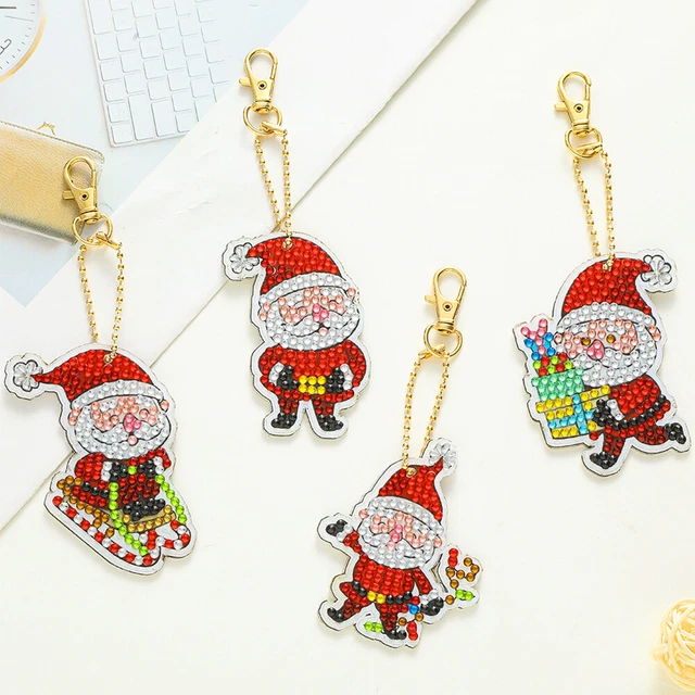 Diamant-Schl?selanh?ger, DIY 5D-Diamant-Zeichnung Schl?selanh?ger-Set, Strass-Sc 2