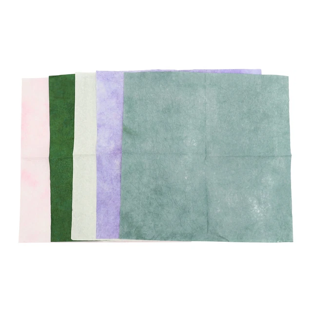 5 piezas papel teñido papel envolvente de ramo crepé papel de floristería