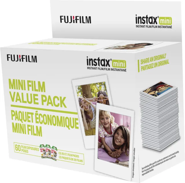Fujifilm - instax mini Instant Film Value Pack - White