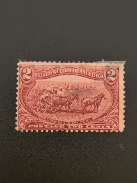 US Scott #286 2¢ Trans-Mississippi Expo Farming in the West 1898