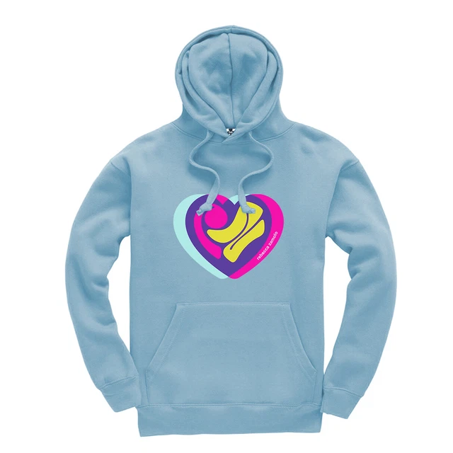 Rebecca Zamolo Kids Hoodie Hooded Sweatshirt YouTube (Multicoloured Heart Print)