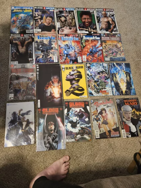 23 DC Comic Book Lot Blue Beetle Black Adam FREE SHIPPING