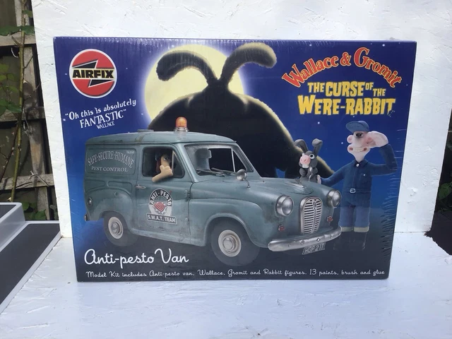 AIRFIX WALLACE & Gromit Curse of the Were-Rabbit Anti-Pesto Austin Van ...