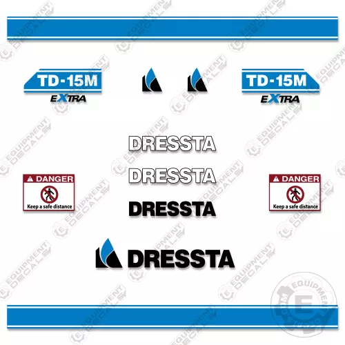 Fits Dressta TD-15M Decal Kit Dozer Replacement Sticker Set