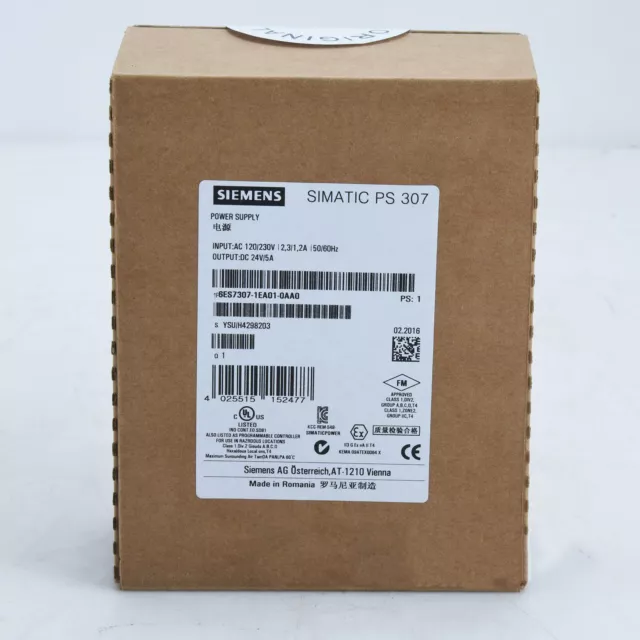 NEW In Box 6ES7307-1EA01-0AA0? 6ES73071EA010AA0? One year warranty SM9T