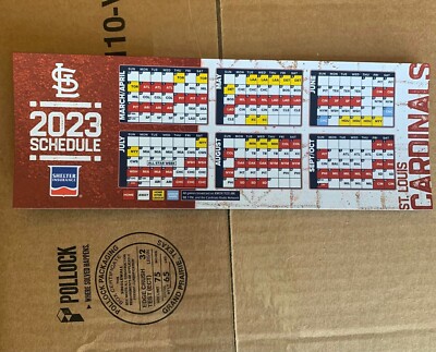 ST. LOUIS CARDINALS 2023 Season Schedule Magnet 10-2-22 Stadium Giveaway $5.00 - PicClick