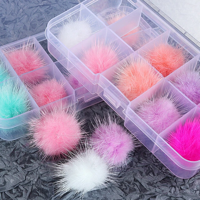 10 pz pompom magnetici per ciondoli nail art design accessori decorazione nail art st