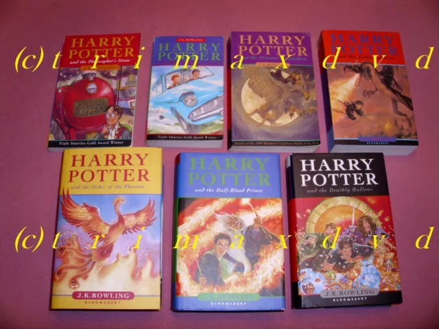 HARRY POTTER Teil 1-7 Englisch komplett Band 1-7 Harry Potter 1 bis 7