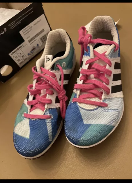 Adidas allroundstar junior sales running spikes pink