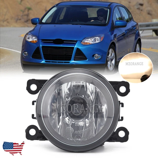 1pc Front Clear Lens Bumper Fog Light Lamp w/ Bulb For Ford Focus 2012 2013 2014