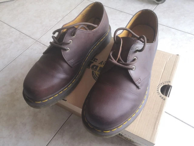 DR Martens SCARPE OXFORD 1461 IN PELLE CRAZY HORSE numero 39, usate molto poco.