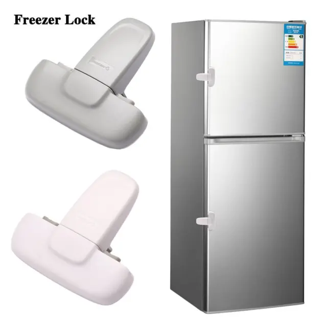 1Pc Refrigerator Fridge Freezer Door Lock Latch Catch Toddlers Kids Protection