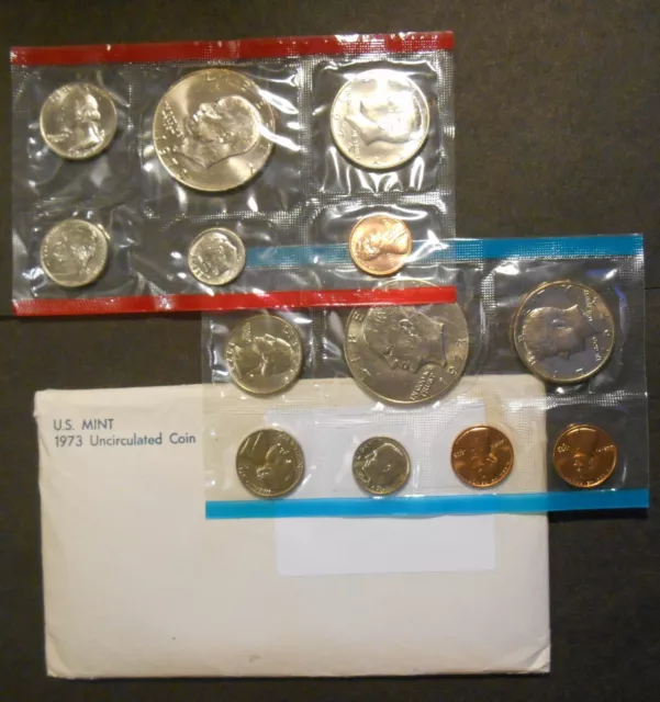 1973 U S MINT uncirculatedset 1976 P & D 13 coin set in original packaging OGP