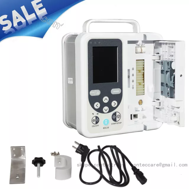 Infusion Pump IV Fluid Infusion With Audible and Alarm for human Rechargable,FDA