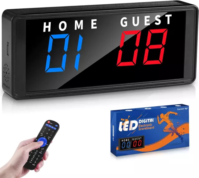 LED Electronic Score Board Basketball Football Game Scoreboard Remote  Scoreboard