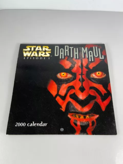 2000 Star Wars Darth Maul Calendar Episode I Mint Condition