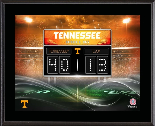 Tennessee Volunteers 10.5" x 13" 2022 Win vs LSU Tigers Plaque