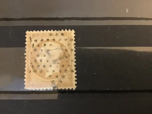 Lot 47 timbre de France type Napoleon III n°21 obl étoile 17 
