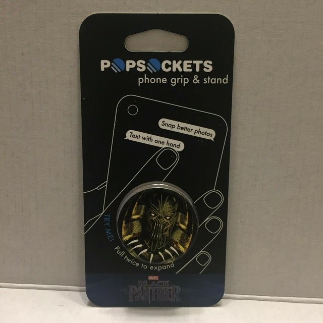 PopSockets Cell Phone Grip & Stand - Marvel Black Panther Bad Guy Killmonger