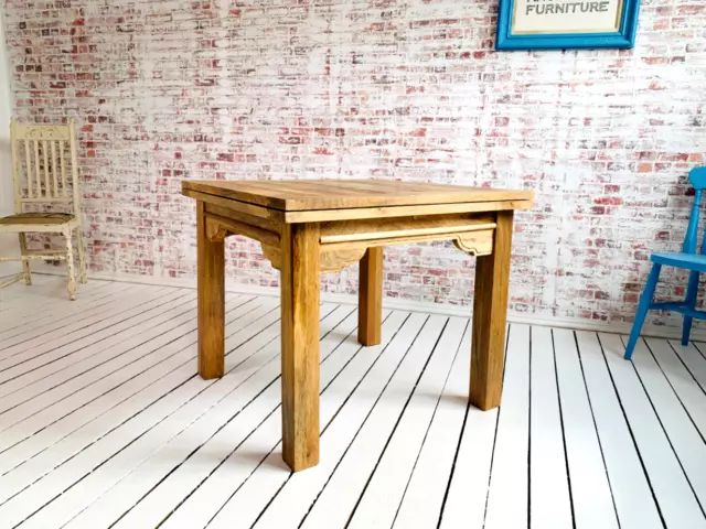Modern Rustic Extending Farmhouse Kitchen Dining Table to Seat 8 - Contemporary